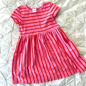 Hanna Anderson pink and orange dress size 5t